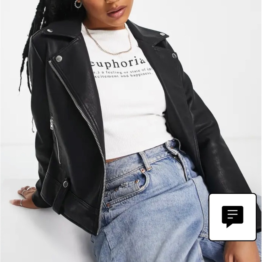 TOPSHOP Women’s Faux Leather Moro Jacket!